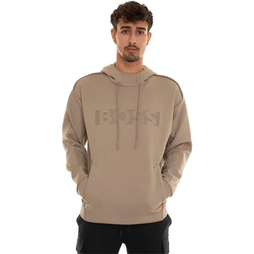 Selway Kapuzenpullover mit Maxi-Logo , Herren, Größe: XS - Boss - Modalova