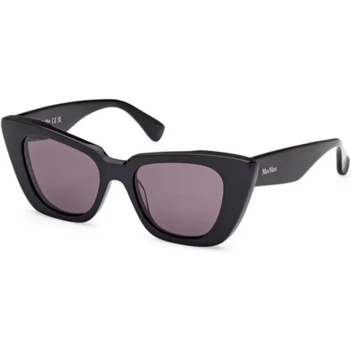 Chic Sunglasses with Smoked Lenses , unisex, Sizes: 50 MM - Max Mara - Modalova