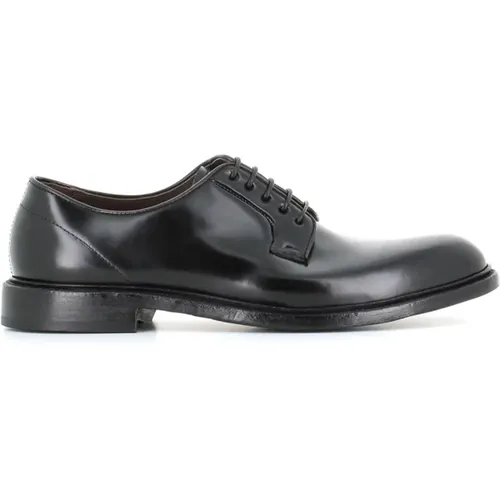 Brushed Leather Derby Shoes , male, Sizes: 8 1/2 UK, 10 UK, 9 UK, 8 UK, 7 UK, 7 1/2 UK, 6 UK - Green George - Modalova