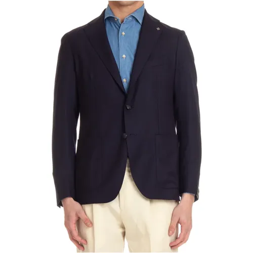 Wool Slim Fit Jacket , male, Sizes: XL - Tagliatore - Modalova