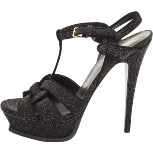 Pre-owned Suede sandals , female, Sizes: 5 1/2 UK - Yves Saint Laurent Vintage - Modalova