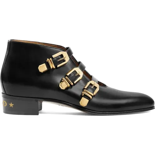 Leather Ankle Boots , male, Sizes: 6 UK, 7 UK - Gucci - Modalova
