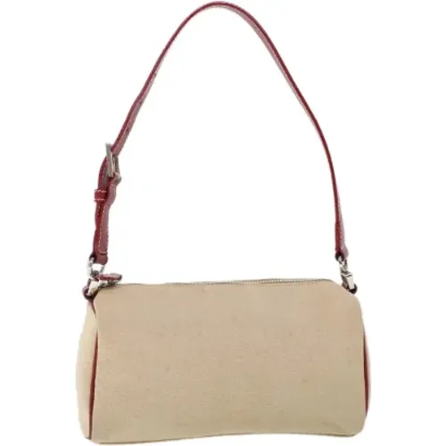 Pre-owned Canvas shoulder-bags , female, Sizes: ONE SIZE - Burberry Vintage - Modalova