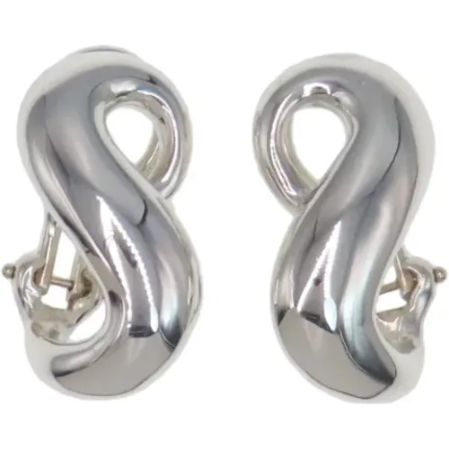 Pre-owned Silver earrings , female, Sizes: ONE SIZE - Tiffany & Co. Pre-owned - Modalova