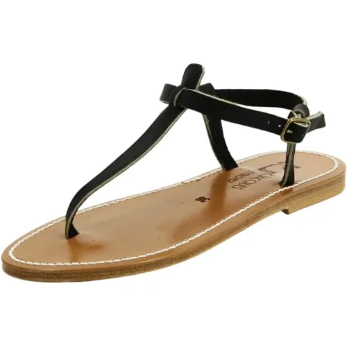 Leather Flat Sandals , female, Sizes: 3 UK - K.jacques - Modalova