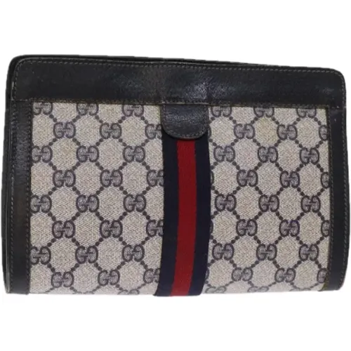 Pre-owned Leather clutches , female, Sizes: ONE SIZE - Gucci Vintage - Modalova