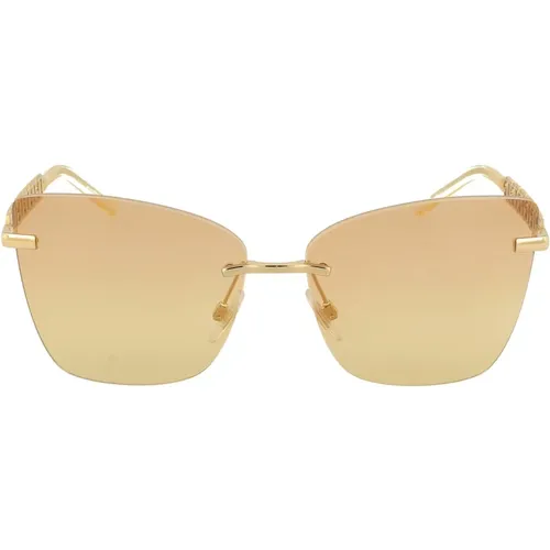 Luxuriöse Sonnenbrille mit Kettenakzent , Damen, Größe: 59 MM - Dolce & Gabbana - Modalova