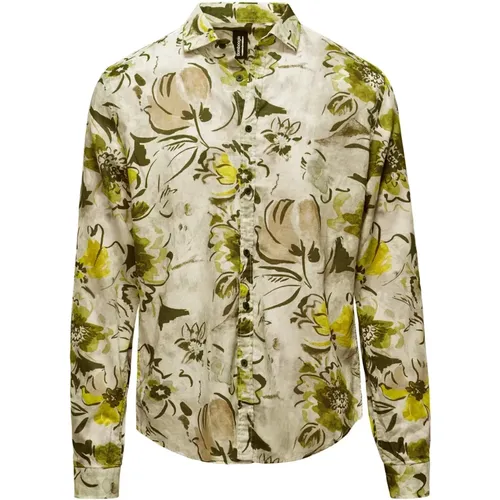 Printed Linen/Cotton Long Sleeve Shirt , male, Sizes: M, S, XL, L, 2XL - BomBoogie - Modalova