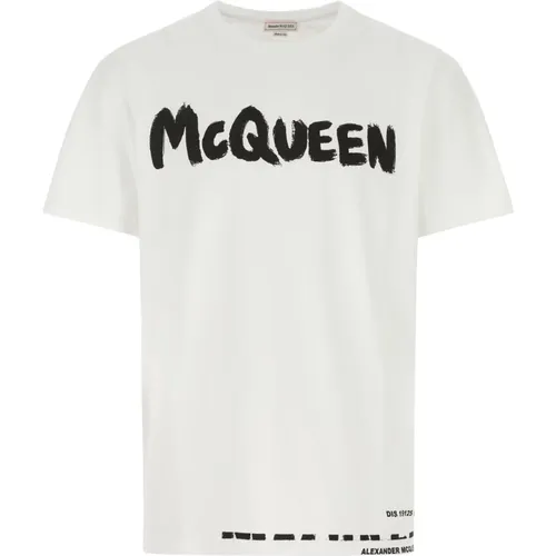 Lässiges Baumwoll T-Shirt , Herren, Größe: S - alexander mcqueen - Modalova