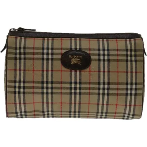 Pre-owned Canvas clutches , female, Sizes: ONE SIZE - Burberry Vintage - Modalova