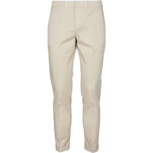 Brown Capri Style Trousers , male, Sizes: W35, W34, W33 - Fay - Modalova
