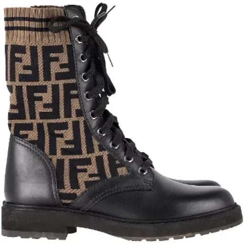 Pre-owned Leather boots , female, Sizes: 2 UK - Fendi Vintage - Modalova