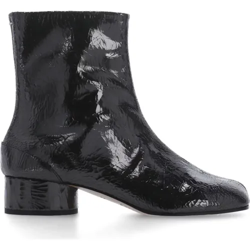 Mirror Leather Tabi Boots , female, Sizes: 3 UK, 4 1/2 UK - Maison Margiela - Modalova