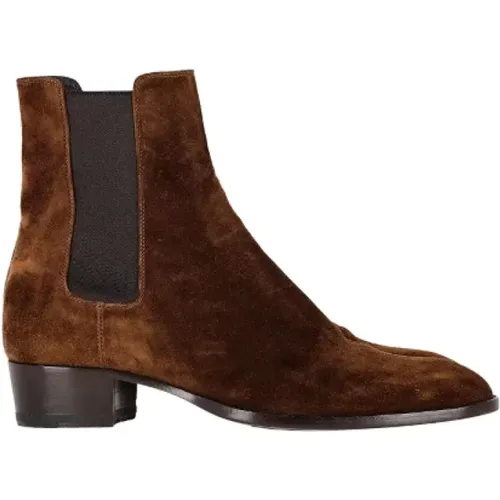 Pre-owned Suede boots , female, Sizes: 6 UK - Yves Saint Laurent Vintage - Modalova