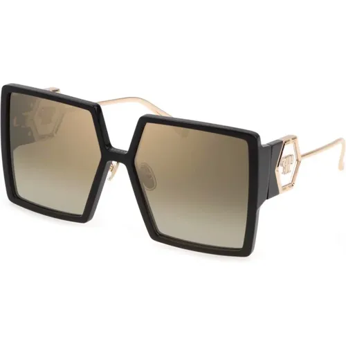 Diva Sunglasses /Brown Gold , female, Sizes: 61 MM - Philipp Plein - Modalova