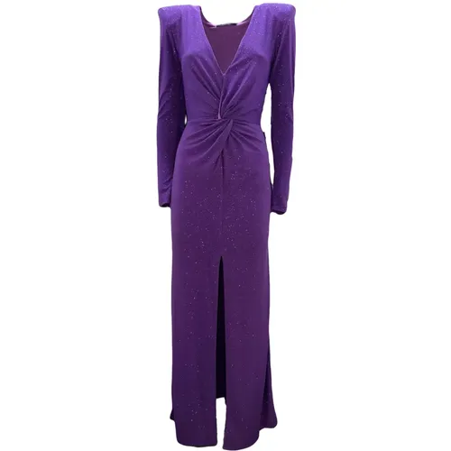 Red Carpet Lurex Kleid in Violett - Giulia N Couture - Modalova