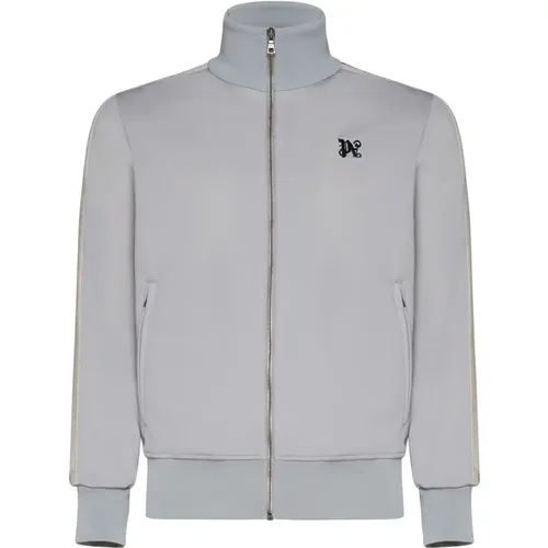 Monogram Track Jacket Sweaters , male, Sizes: M, S, L, XL - Palm Angels - Modalova