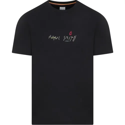 Schwarzes Logo T-Shirt , Herren, Größe: L - PS By Paul Smith - Modalova