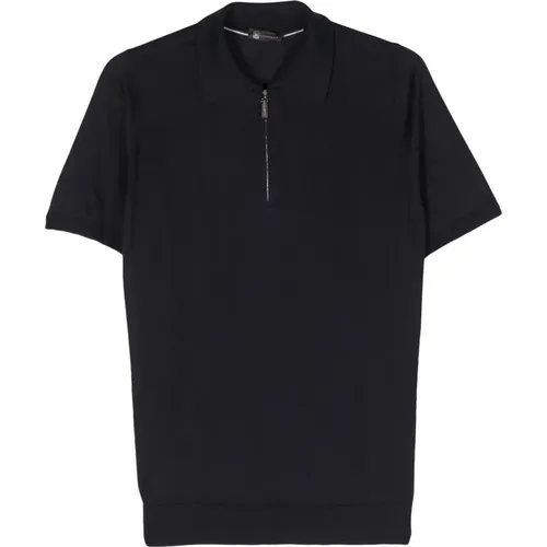 Luxury Silk Polo Shirt , male, Sizes: L, XL - Colombo - Modalova