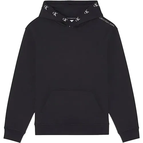 Schwarzer Kapuzenpullover - Calvin Klein Jeans - Modalova