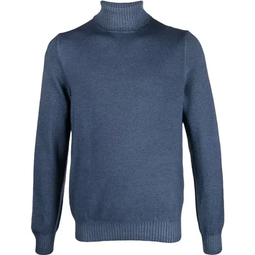 Ribbed Wool Rollneck Turtleneck , male, Sizes: 3XL, XL - Barba - Modalova