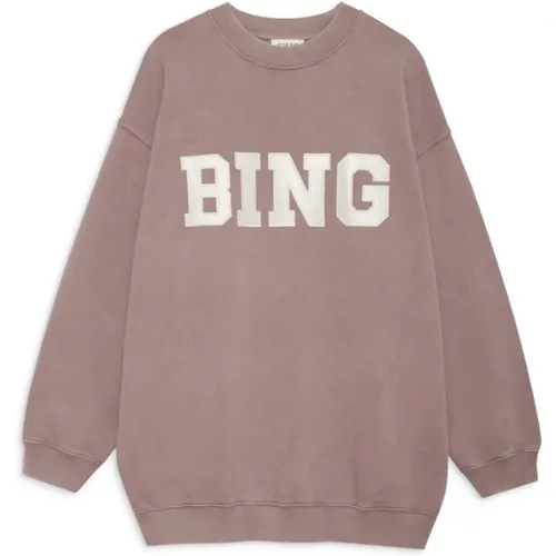 Cool Print Sweatshirt Tyler Iron - Anine Bing - Modalova