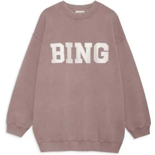 Cool Print Sweatshirt Tyler Iron , female, Sizes: S, M, L, XL - Anine Bing - Modalova