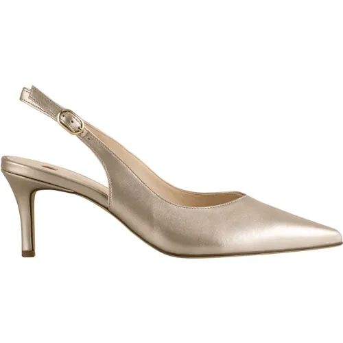 Bronze Metallic Slingback Schuhe , Damen, Größe: 36 1/2 EU - Högl - Modalova