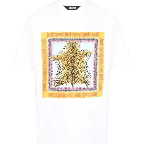 T-Shirt , male, Sizes: XL, XS, S, M, L - Just Cavalli - Modalova