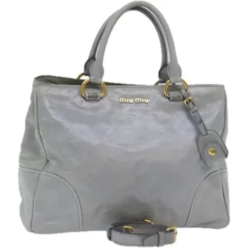 Pre-owned Leather handbags , female, Sizes: ONE SIZE - Miu Miu Pre-owned - Modalova