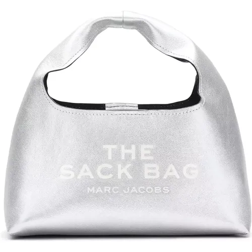 Mini Sack Tasche aus Metallic-Leder , Damen, Größe: ONE Size - Marc Jacobs - Modalova