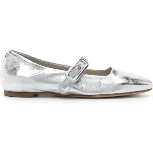 Metallic Ballerina Shoes , female, Sizes: 3 UK - Halmanera - Modalova