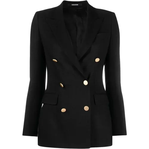 Schwarze Jacke für Männer , Damen, Größe: S - Tagliatore - Modalova