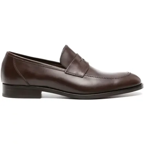 Classic Leather Penny Loafers , male, Sizes: 10 UK, 8 UK, 7 1/2 UK - Fratelli Rossetti - Modalova