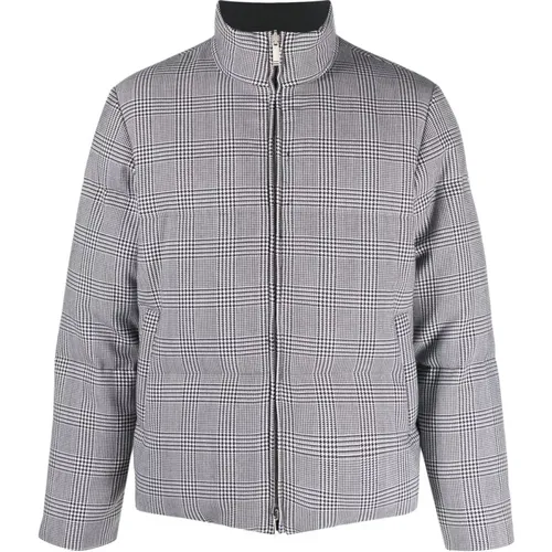 Reversible Wool Checkered Coat , male, Sizes: L - Thom Browne - Modalova