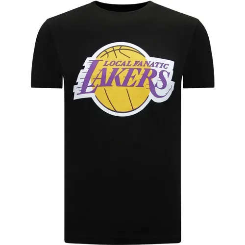 Lakers Print T-shirt Herren , Herren, Größe: S - Local Fanatic - Modalova