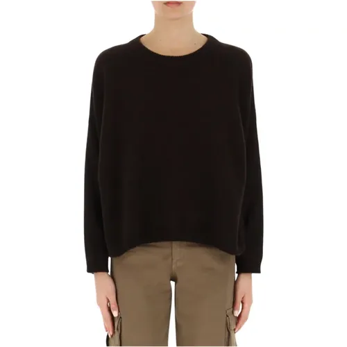 Cashmere Sweater with Ribbed Edges , female, Sizes: M, S - Liviana Conti - Modalova