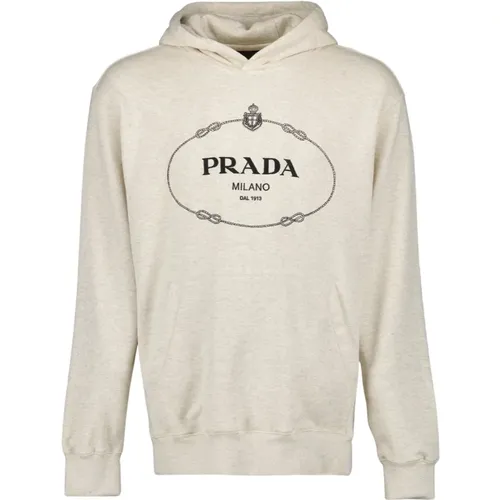 Hoodie mit Logo-Print Prada - Prada - Modalova
