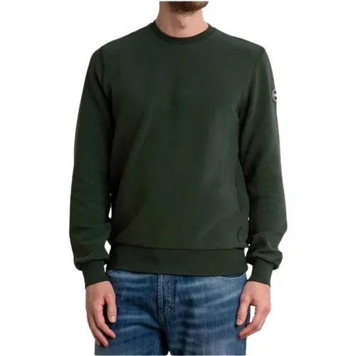 Mens Ottoman Effect Crewneck Sweatshirt - , male, Sizes: L, XL, 2XL - Colmar - Modalova