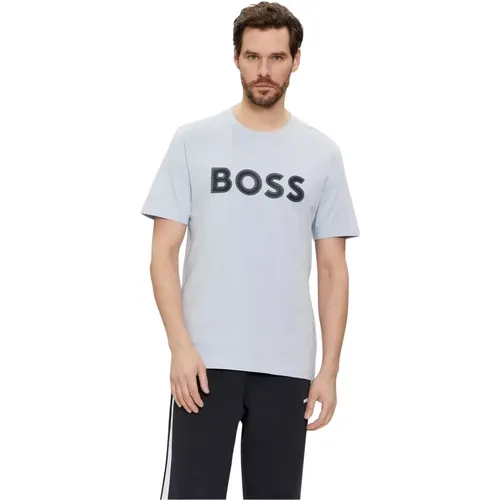 Lässiges Baumwoll T-Shirt , Herren, Größe: S - Hugo Boss - Modalova