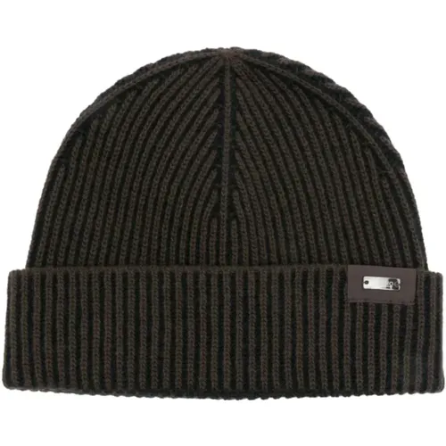 Ribbed Wool Beanie , male, Sizes: ONE SIZE - Herno - Modalova