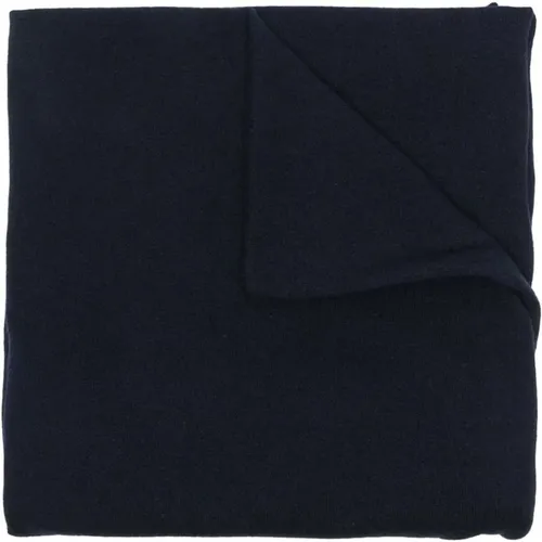 Midnight Cashmere Logo-Patch Scarf , female, Sizes: ONE SIZE - Jil Sander - Modalova