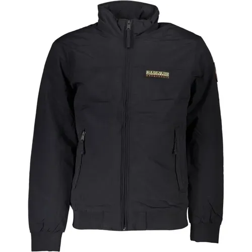 Polyamide Jacket with Logo Applique , male, Sizes: XL, S, M, 2XL - Napapijri - Modalova