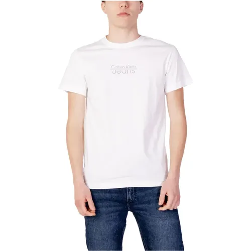 Mens Plain T-shirt , male, Sizes: XL - Calvin Klein Jeans - Modalova