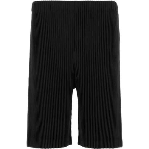 Stylische schwarze Bermuda-Shorts , Herren, Größe: M - Issey Miyake - Modalova