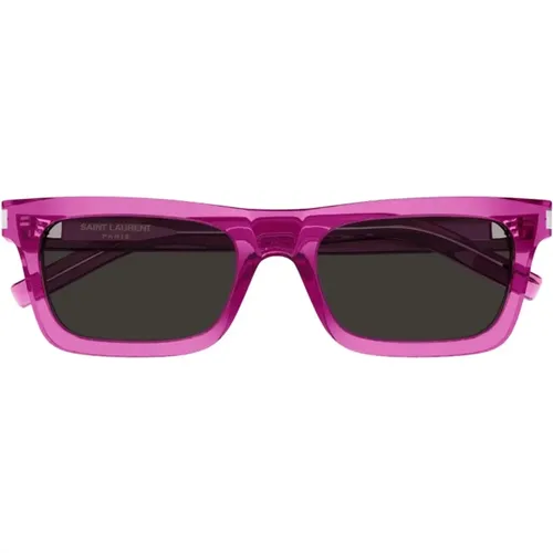 Betty Square Acetate Sunglasses in , female, Sizes: 54 MM - Saint Laurent - Modalova