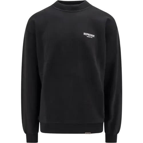 Sweatshirt with Maxi Logo Print , male, Sizes: L - Represent - Modalova