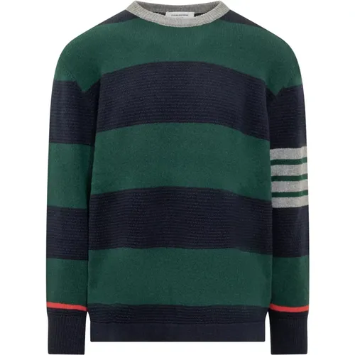 Rugby Stripe Crewneck Sweater - Thom Browne - Modalova