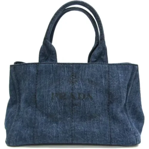 Pre-owned Denim prada-bags , female, Sizes: ONE SIZE - Prada Vintage - Modalova