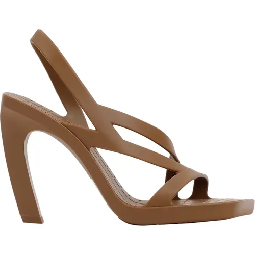 Braune Slingback-Sandalen Ss23 , Damen, Größe: 38 EU - Bottega Veneta - Modalova